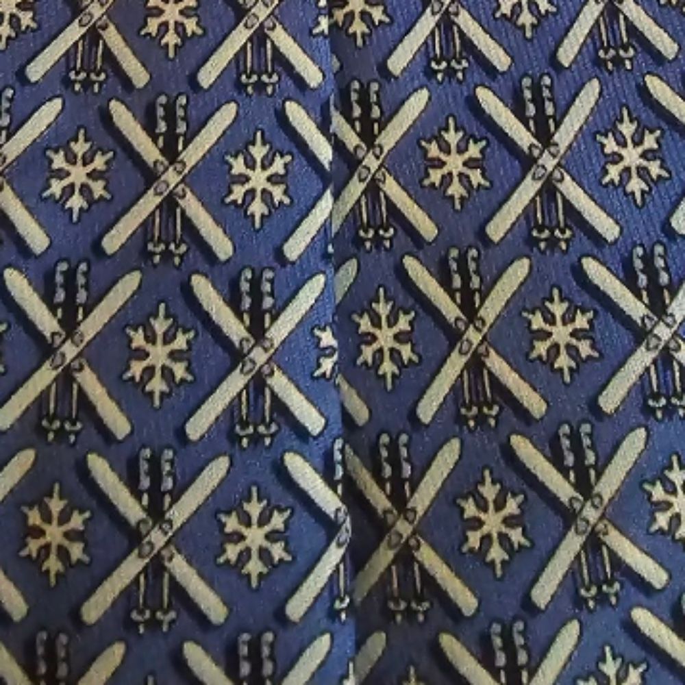 VINEYARD VINES Silk Snowflake Printed Tie